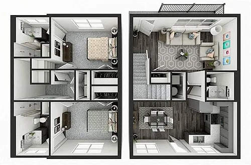 Floor plan 2 Bedroom