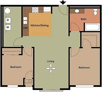 Floor plan 2 Bedroom