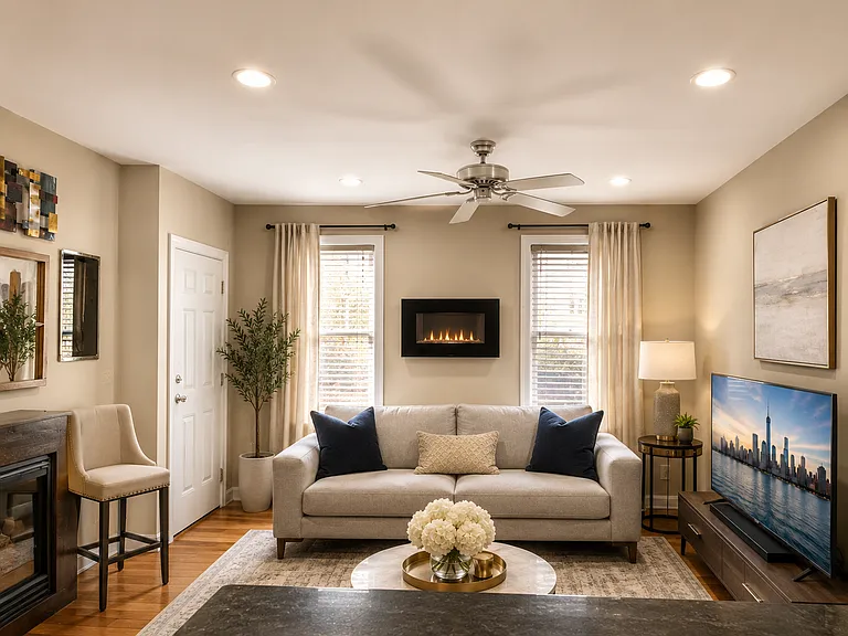 spacious living room