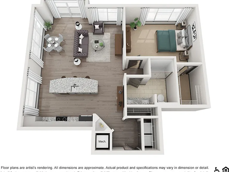 1JR floor plan The Mint 425