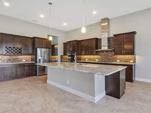 Gourmet kitchen with granite island