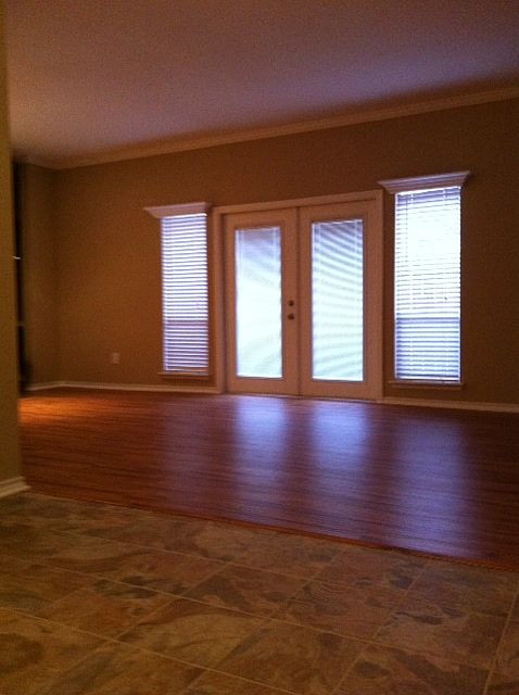 Wood Floors, French Doors, Crown Molding