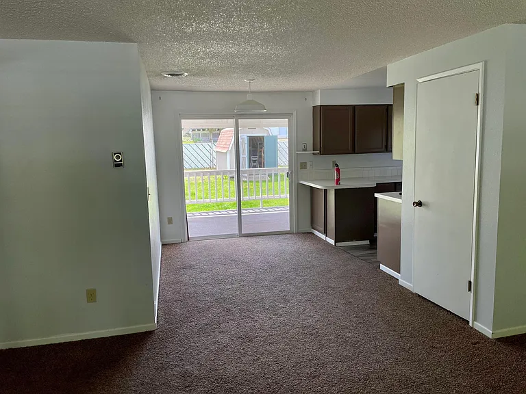 Dining area, kitchen and closet