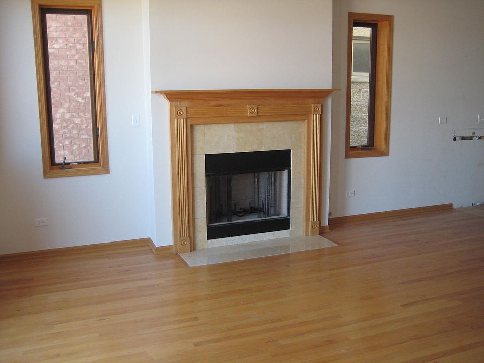 wood burning fireplace
