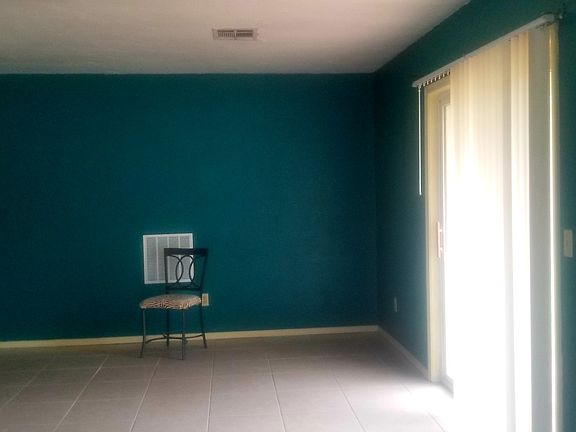 Living room with sliding doors