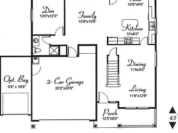 First Floor (2 car gar only)