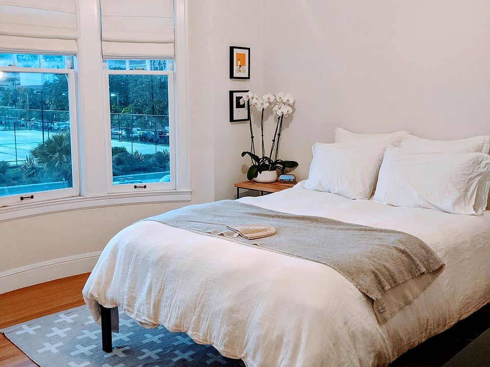 Bedroom with Dolores Park views and tons of natural light