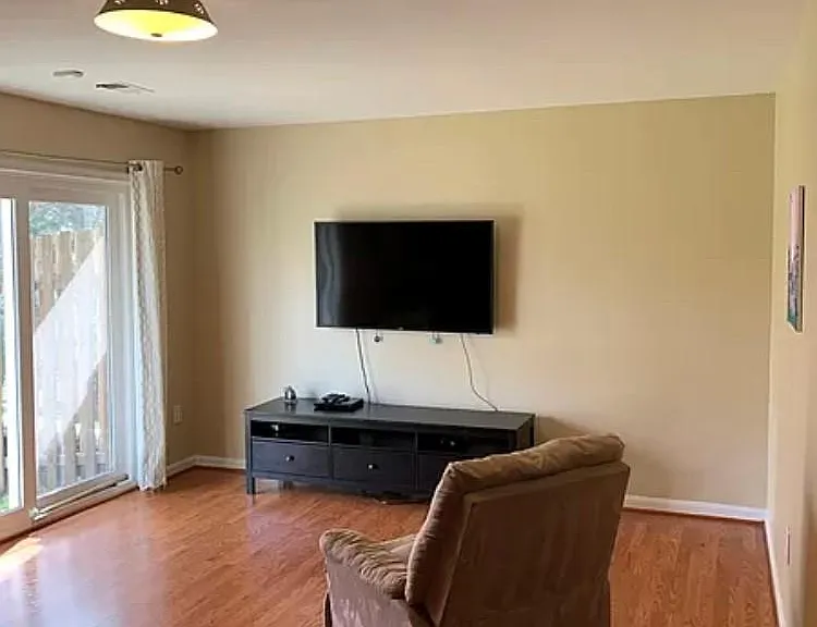 Sliding door to the Patio from the basement