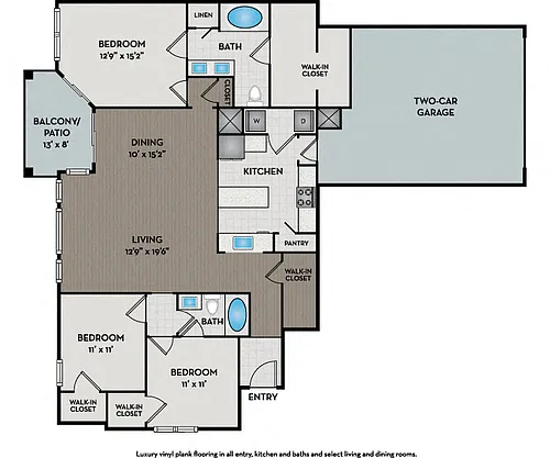 Floor plan C1 C2