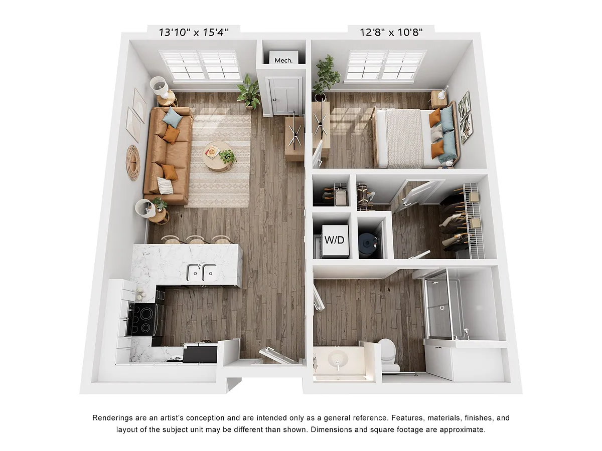 Floor plan 1-Bedroom