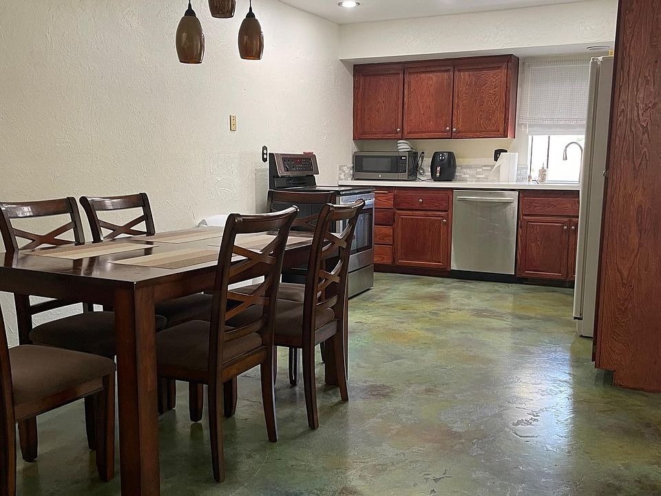 dining space and kitchen