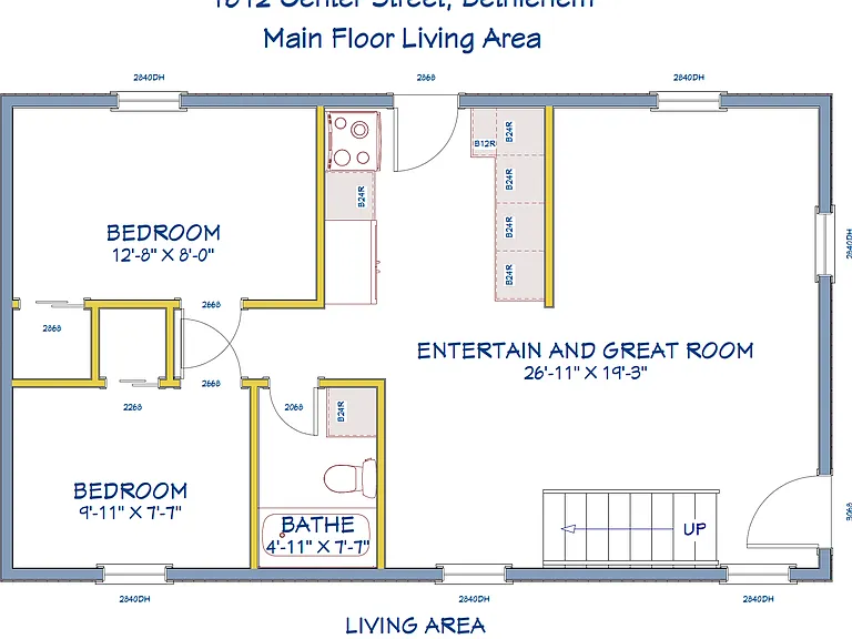 Main Floor Living Area Floor Plan