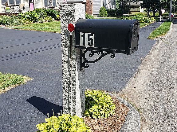 Granite mail box