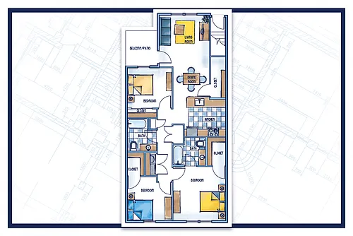 Floor plan 3 Bedroom