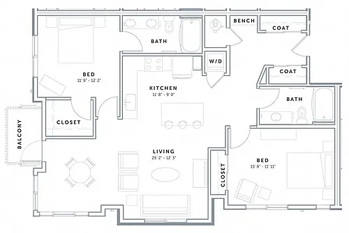 Floor plan B3
