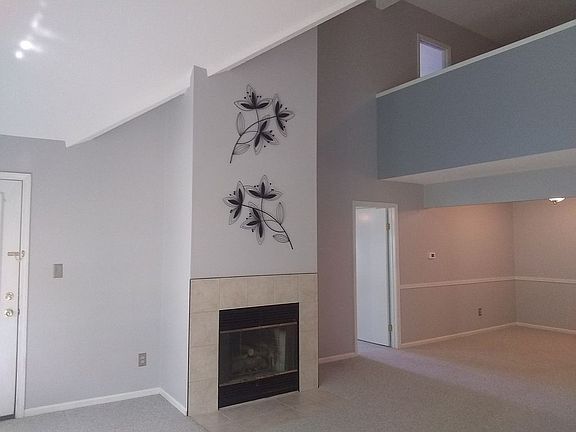 living room - fireplace