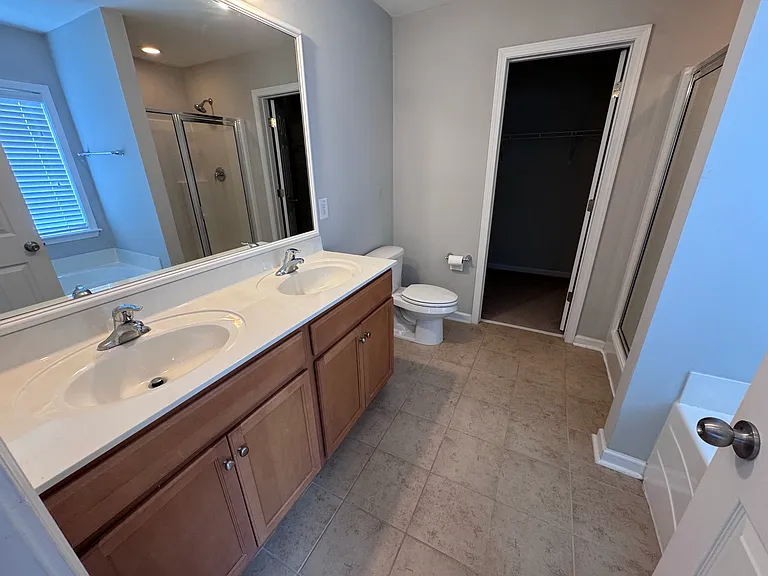 Upstairs master bathroom.