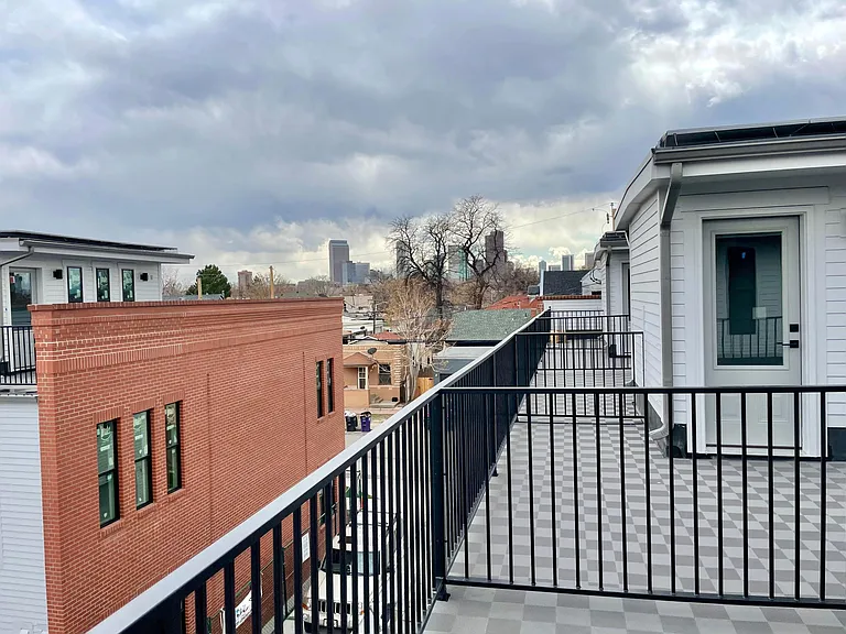 City and mountain views