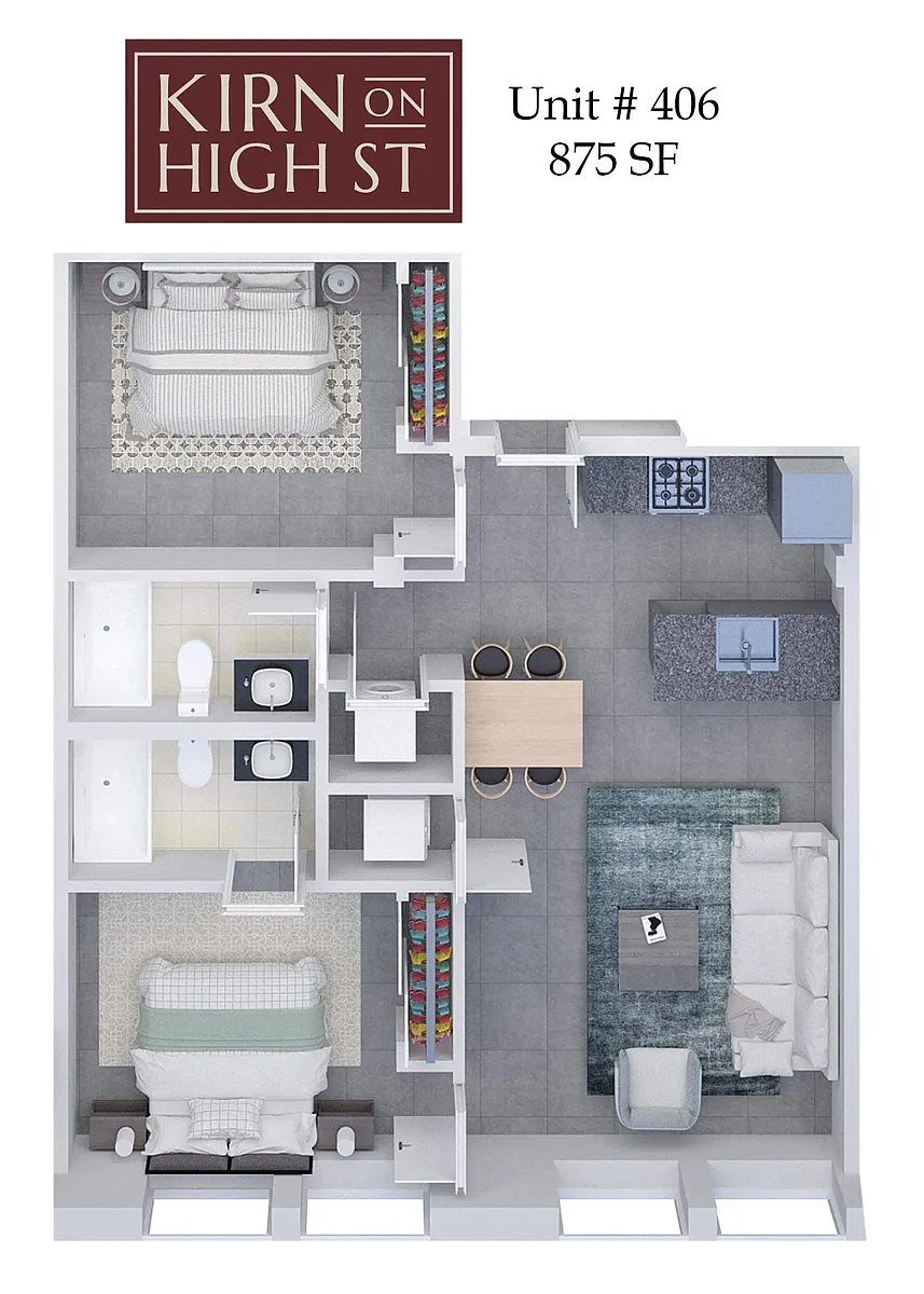 Floor plan Kirn on High Street 406