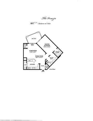 Floor plan $3.90/sq.ft. - Venezia