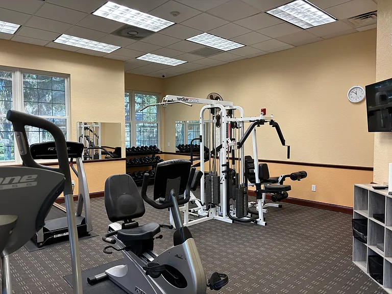 Fitness room can be used 24/7!