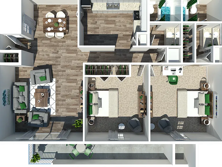 2 Bedroom 2 Bath 2 Bedroom 2 Bath
