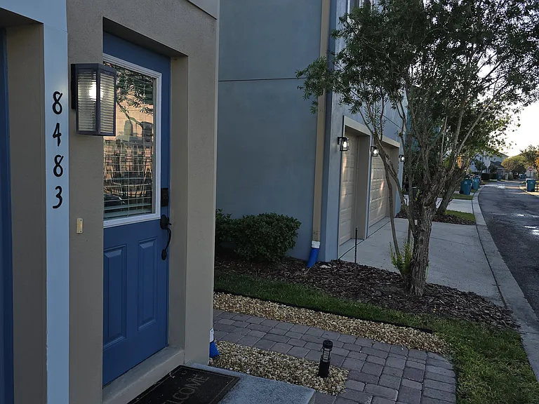 Private entrance.