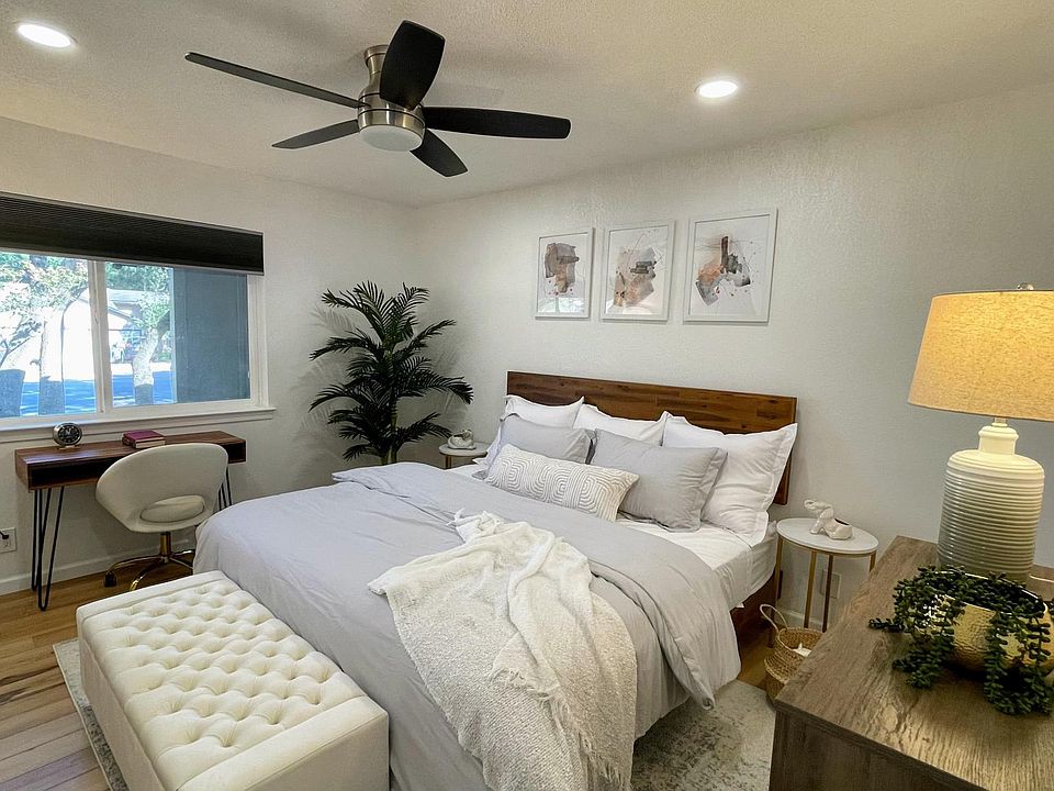 Master bedroom with king bed