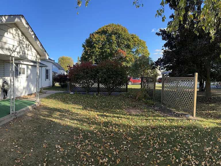Side Porch and yard