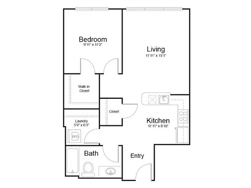 Floor plan 1S1