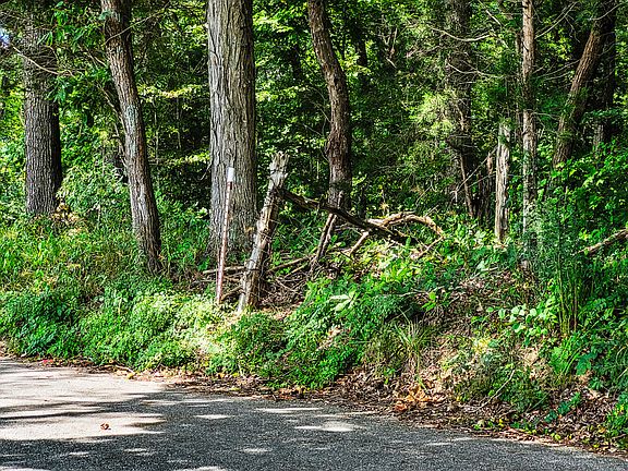 Western property corner marker.