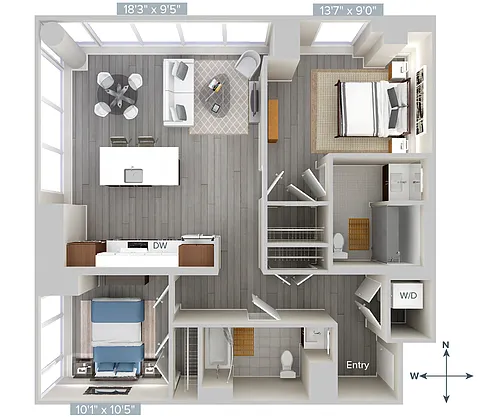 Floor plan B2-1064-HC
