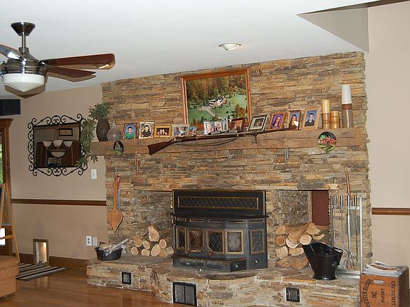 Family room fireplace