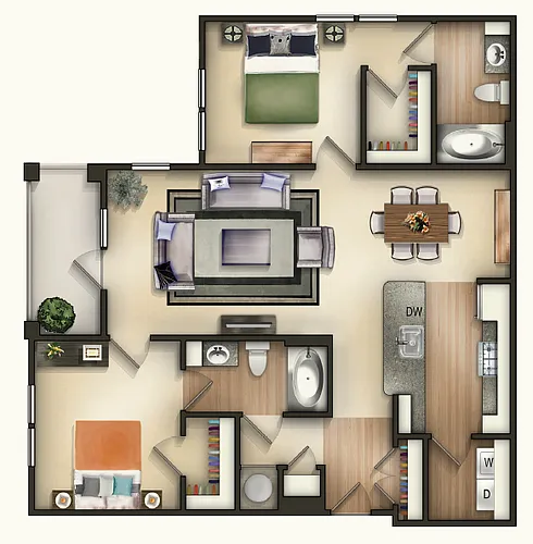 Floor plan B1A