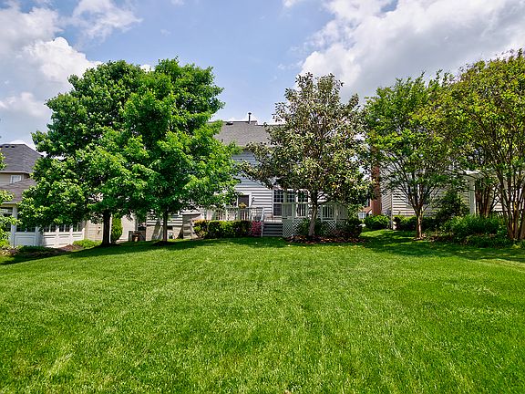 Flat, green backyard