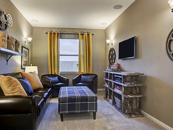 Cozy media room option