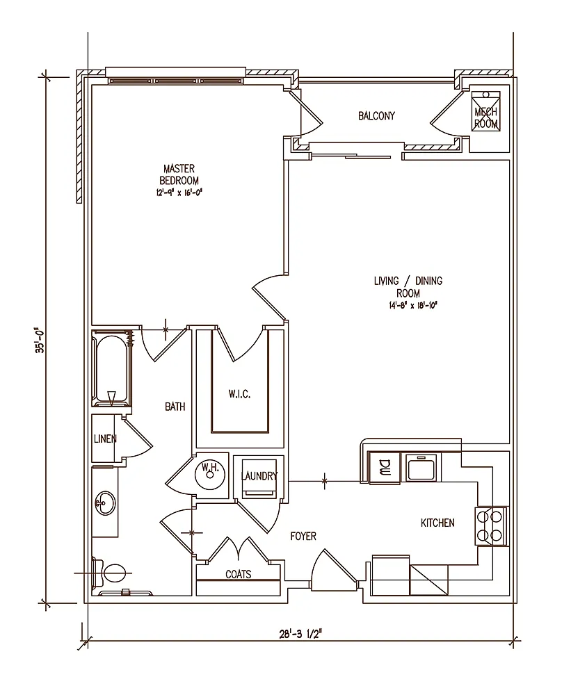 Floor plan 1C1