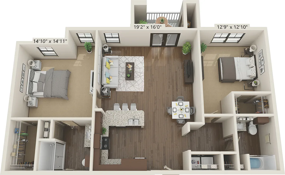 Floor plan 2X2