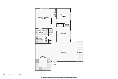 Floor plan 3x1.5-R1 | 3 Bed 1.5 Bath