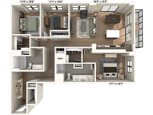 Floor plan C02-Scheme3