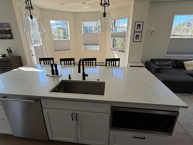 modern kitchen - dishwasher and built in microwave