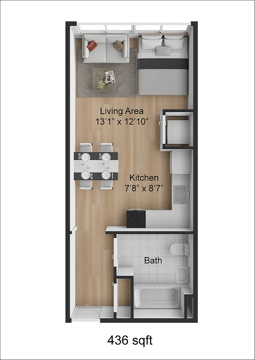 Floor plan Studio - 05 Line