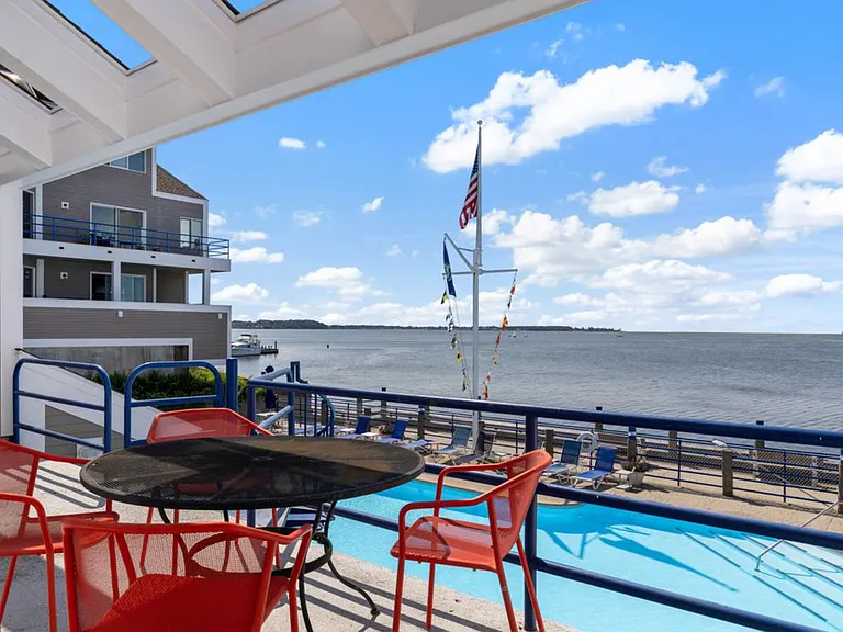 View from the deck of the magnificent clubhouse.