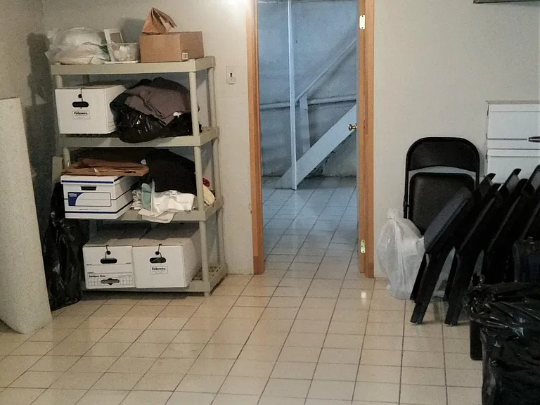 Basement storage room