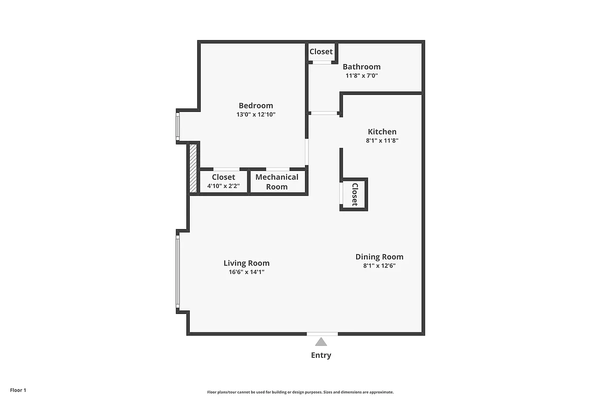 Floor plan 1 BD