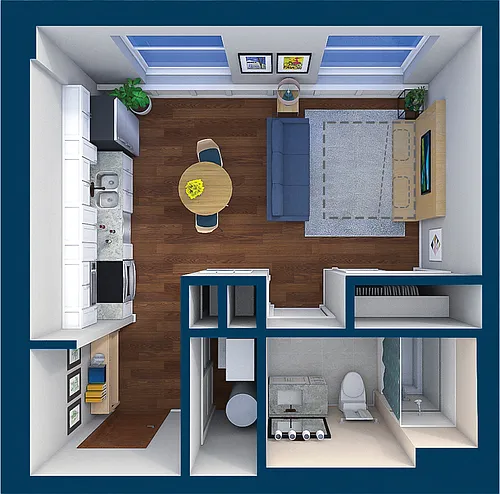 Floor plan Penthouse Suites - Studios