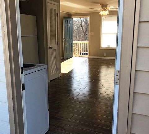 all wood look tile floors - no carpet in house - in house laundry room for washer and dryer - (not included)