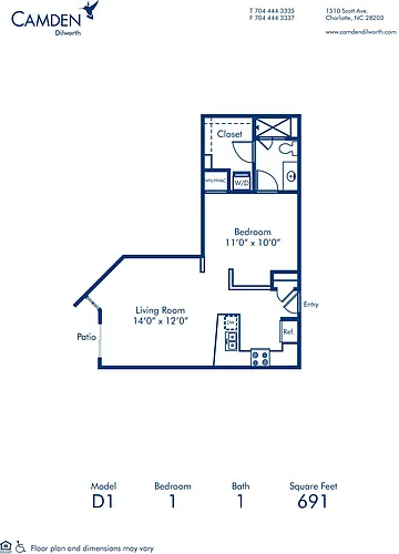 Floor plan D1