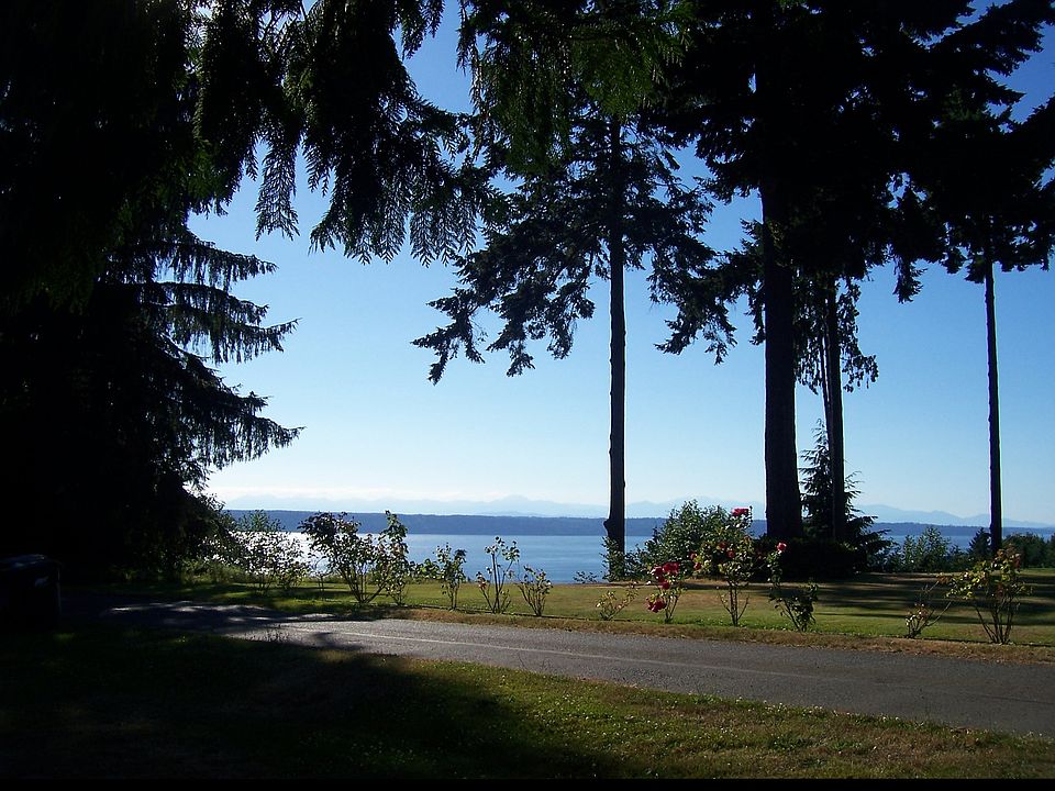 view from private road entry