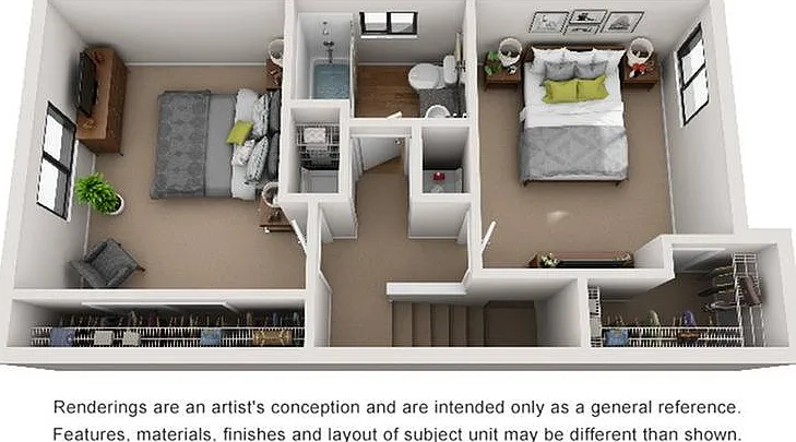 2 Bedroom | 1.5 Bath | 1100 SF | 2nd Floor 2 Bedroom | 1.5 Bath | 1100 SF | 2nd Floor